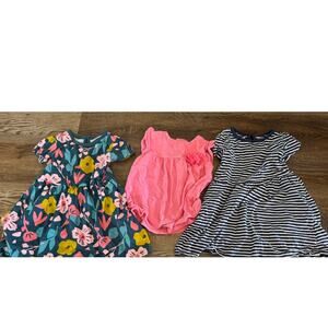Carter's 2T Girl Summer Lot Of 3 Summer Dresses